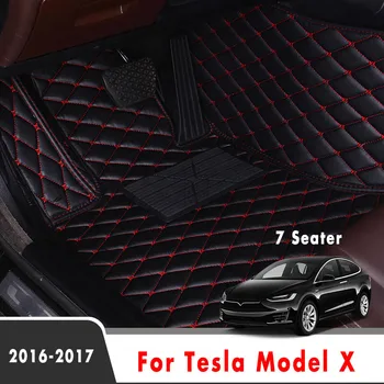 Автомобильные коврики для Tesla Model X 2017 2016 (7 мест) Ковры, изготовленные на заказ Аксессуары для салона автомобиля, Запчасти, чехлы, Запасные части