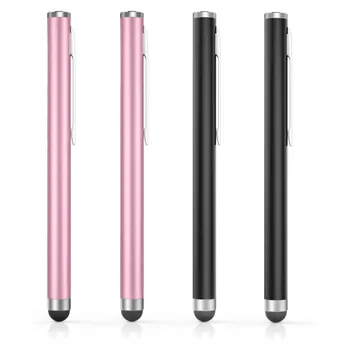 4 шт. Металлический емкостный стилус, универсальный планшетный ПК, смартфон, карандаш для iPad Air Mini, Samsung xiaomi iphone с зажимом для ручки