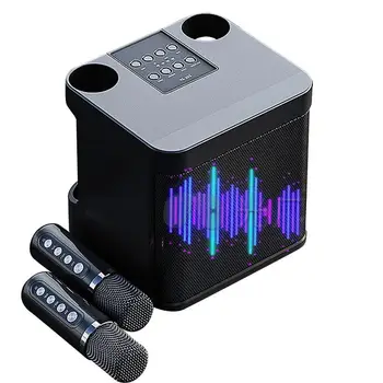 Новый Набор динамиков для караоке-машины Ys-203 Мощностью 100 Вт, беспроводной портативный микрофон BT Sound для семейной вечеринки Караоке