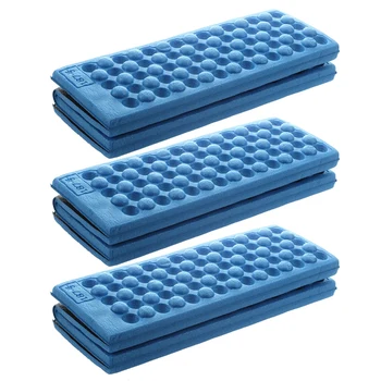 3X Персонализированный складной пенопластовый водонепроницаемый коврик для сиденья, подушка для стула (синий)
