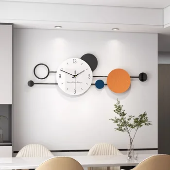 Длинные Классические Настенные часы Большого размера Для Игровой комнаты, Дизайнерские Роскошные настенные часы Большого размера Для гостиной, Большой Креативный декор Reloj Pared