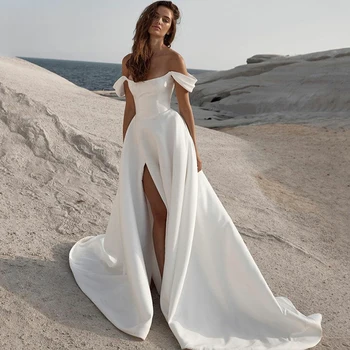 Белое вечернее платье с открытой спиной, свадебное платье для новобрачных, Праздничное платье, Элегантное платье трапециевидной формы для выпускного вечера, платья Макси