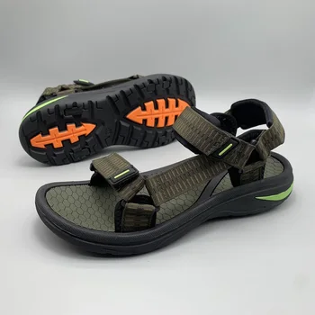 Мужские сандалии, летняя модная пляжная обувь, легкая нескользящая обувь для вождения, Размер 40-45