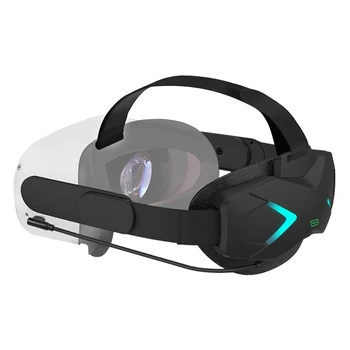 VR Power Bank Крепежный кронштейн Держатель батареи с красочной подсветкой для игровых аксессуаров Oculus Quest 2 VR Headset