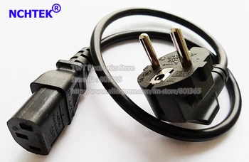NCHTEK Европейский шнур Питания Schuko-C13, 3-контактный штекер Schuko-IEC320 C13, кабель-адаптер питания 60 см/4 шт.