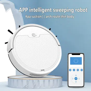 Робот-пылесос С приложением Smart Remote Control Беспроводная Уборочная машина, Подметающая пол шваброй для сухой и влажной уборки