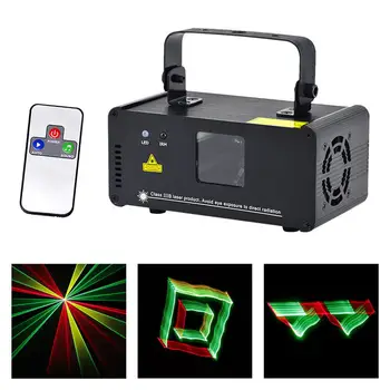 Мини-3D Эффект 250 МВт RGY Лазерный DPSS Сканер Освещает Беспроводной Пульт Дистанционного Управления DMX PRO DJ Home Party Stage Lighting Show System 3D-RGY250