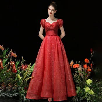 Элегантные платья для выпускного вечера LAMYA Princess, Вечерние платья с бусинами, Вечерние платья с коротким рукавом, Вечернее платье на заказ, Vestido De Noiva