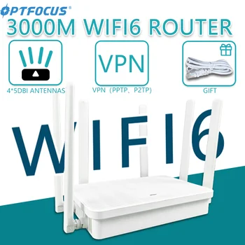 OPTFOCUS WIFI6 6e 3000 Мбит/с Маршрутизатор Wifi Гигабитный 1G Flash VPN СЕТКА WIFI 6 AX3 Маршрутизатор 5dBi Антенна Wifi Roteador Wifi 6 Маршрутизатор.