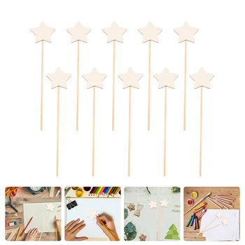 Звездная палочка, детская игрушка, Волшебные палочки в форме звезды, деревянная роспись, Детские палочки с граффити
