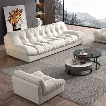 Современная Гостиная Раскладной диван-кровать Диван Большой Секционный Белый Диван-Пуф Простой Классический Диван Soggiorno Мебель для дома