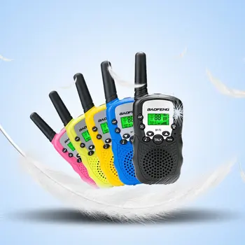 2шт Baofeng BF-T3 UHF462-467MHz 8-Канальный Портативный Двусторонний Радиоприемник с 10 Тонами вызова для Детского Радио, Детская Портативная рация
