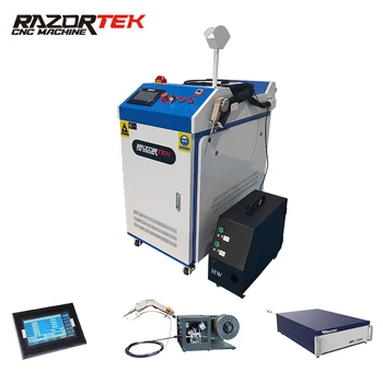 лазерная чистка металла Razortek 3 в 1, машина для лазерной сварки и резки