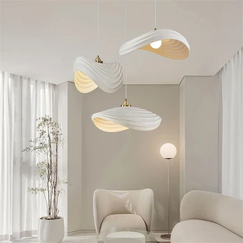 Ретро Креативный подвесной светильник для ресторана Cream Wind, Скандинавский Дизайнер, светодиодные подвесные светильники для гостиной, светильники для домашнего декора