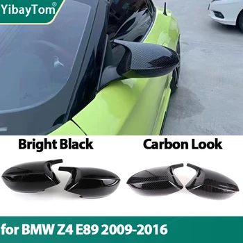 Замена крышки бокового зеркала из углеродного волокна Черного цвета M Look Shell sDrive28i sDrive30i sDrive35i для BMW Z4 Z 4 E89 2009-2016