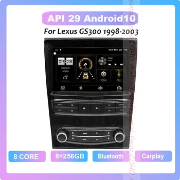 COHOO Для Lexus GS300 1998-2003 Android 10,0 Восьмиядерный 8 + 256G 1280 * 720 Автомобильный Мультимедийный плеер Стерео Приемник Радио