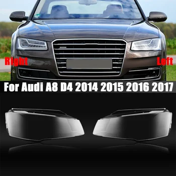 Крышка фары автомобиля, объектив, Стеклянная оболочка, Налобный фонарь, Прозрачный абажур, Автомобильные колпачки для фар Audi A8 D4 2014 2015 2016 2017