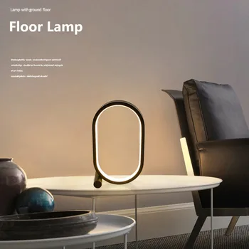 Современная кольцевая настольная лампа, 3 Цвета, светодиодный ночник с регулируемой яркостью для украшения Спальни, Прикроватная настольная лампа, USB-лампа для чтения, Домашний Декор