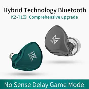 KZ S1 Bluetooth 5,0 Наушники-вкладыши с беспроводным Hi-Fi стереозвуком, спортивные наушники