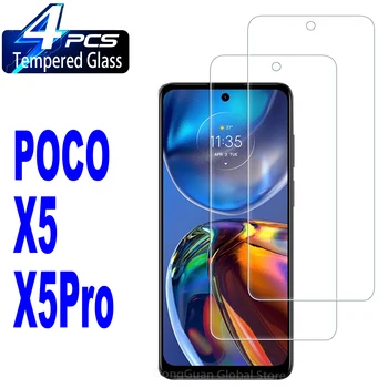 2/4 шт. закаленное стекло для защитной стеклянной пленки Xiaomi POCO X5 X5Pro