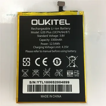 Аккумулятор мобильного телефона OUKITEL U20 plus battery 3300 мАч Оригинальный аккумулятор Высокой емкости Мобильные аксессуары OUKITEL phone battery