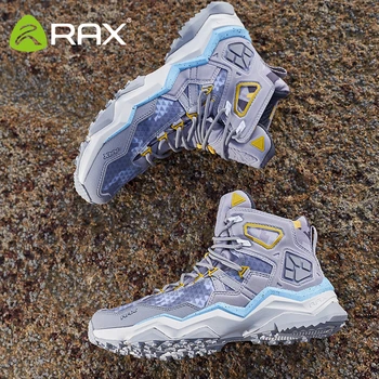 RAX/ зимняя мужская и женская походная обувь, зимние ботинки, водонепроницаемая кожаная спортивная обувь, супер теплые мужские ботинки, рабочая обувь на открытом воздухе