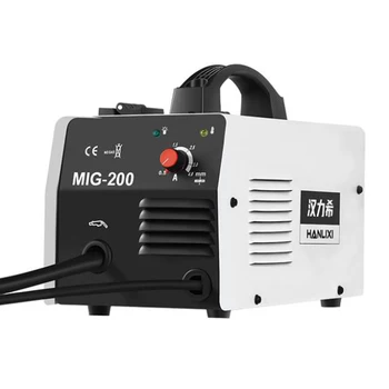 220 В Сварочный аппарат MIG Без Газа 5000 Вт 200A Небольшой Полуавтоматический для Сварочного аппарата MIG Flux Core Wire Безгазовый Сварочный Аппарат Инвертор