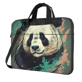 Сумка для ноутбука Panda с Рисунком Гуаши Для Macbook Air Pro Microsoft Case Fashion Travelmate 13 14 15 15,6 Чехол