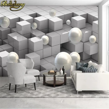 beibehang пользовательские обои papel de parede 3d спальня ТВ фон кубический шар обои для гостиной фотообои papel de parede
