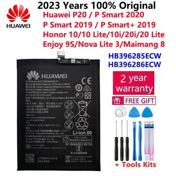 Hua Wei Оригинальный Аккумулятор для телефона 3400 мАч HB396285ECW Для Huawei P20 Honor 10 10Lite 10i 20i P Smart 2019 Maimang 8 Батарей