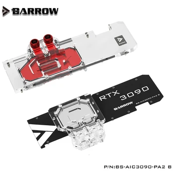 Блок водяного охлаждения графического процессора Barrow 3090, Блок видеокарты с полным покрытием для ZOTAC RTX 3090 TQ OC, кулер VGA BS-AIC3090-PA2