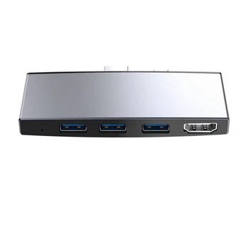 Для Surface Pro 6 5 4 Концентратор 5 в 1 USB док-станция Новая с 4K HDMI-совместимыми 2 портами USB 3.0 Устройство чтения карт памяти