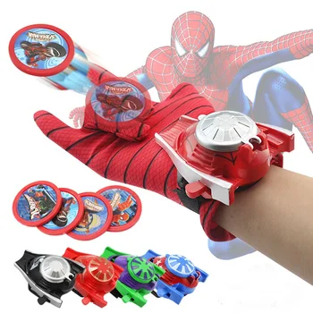 2 шт./лот, милые игрушки для запуска перчаток, Фигурка Мстителя, Железный Человек, Капитан Америка, Халк, игрушки для детей, подходящий подарок для косплея