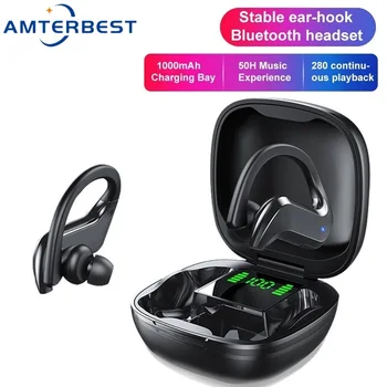 AMTERBEST MD03 TWS Беспроводные Bluetooth Наушники Водонепроницаемая Спортивная Гарнитура с Микрофоном Игровые Наушники Стереогарнитуры для Телефонов