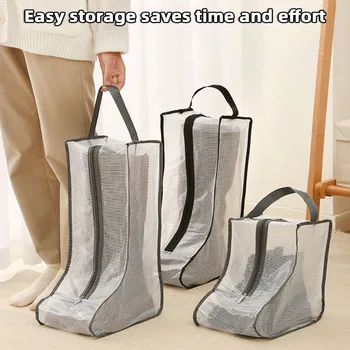 Прозрачная дорожная сумка для обуви, многоцелевые ботинки, сумка для хранения обуви в помещении