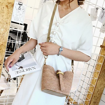 Многофункциональные брендовые дизайнерские пляжные соломенные сумки в стиле Бохо для женщин, Индивидуальность, женская сумка ручной вязки, модная сумка через плечо