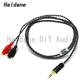 Haldane HIFI Черный мягкий Посеребренный Кабель для Обновления наушников HD600 HD650 HD525 HD545 HD565 HD580 HD6XX Наушники DIY