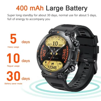 1,39-Дюймовые Смарт-часы K56 Pro Для Мужчин, совместимые с Bluetooth, Спортивные, 400 мАч, Длительный режим ожидания, 360*360 HD Экран, Умные Часы на открытом воздухе