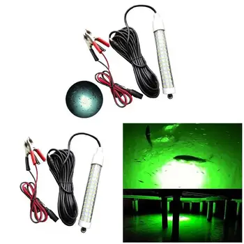 Светодиодный Погружной фонарь для ночной рыбалки 12V, лампа для поиска рыбы под водой, привлекает креветок
