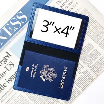 Документ, удостоверяющий личность PU кожаный имя адрес ID паспорта карты чехол аксессуары для путешествий паспорт держатель защитная обложка для паспорта