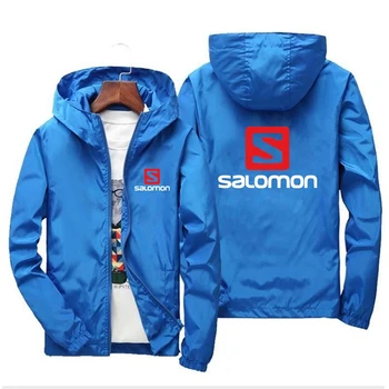 Salomon/ Новая мужская деловая куртка, Повседневная мужская бейсбольная куртка, Модная уличная ветровка, высококачественная мужская бейсбольная куртка
