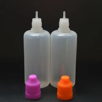 20шт Пустая 60 мл Сжимаемая Пластиковая бутылка-Капельница для Жидкой Эссенции PE Контейнер для образца, Флакон с защитной крышкой для детей