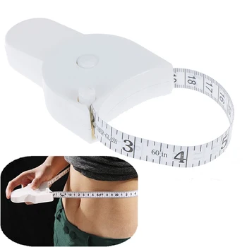 Рулетка для измерения талии Диета Потеря веса Фитнес Здоровье Легко Считываемая мера тела