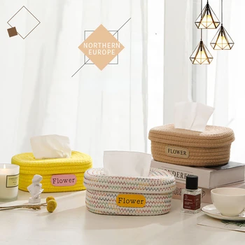 Креативная бумажная коробка в скандинавском минималистичном стиле, Кухня в семье, Спальня, Ванная комната, гостиная, Современная Светлая Роскошная коробка для салфеток