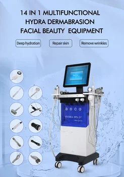 машина для Микродермабразии Hydrafacial 14 in1 Diamond Peeling and Hydrafacials Water Jet Aqua Facial Hydra Машина для Дермабразии лица