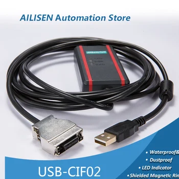 USB-CIF02 CQM1-CIF02 USB-RS232 Подходит для Omron CPM1/CPM1A/CPM2A/CQM1/C200HX Кабель для программирования ПЛК серии HS HE HG SRM1