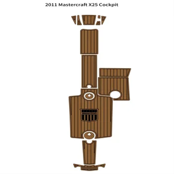 2011 Mastercraft X25 Подушка для кокпита Лодка EVA Пенопласт Из Искусственного Тика Палубный Коврик Для пола