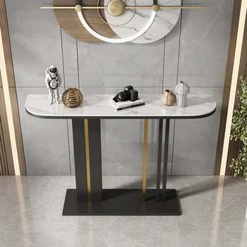 Белый приставной столик в гостиной, минималистичная спальня, приставной столик в скандинавском стиле, Роскошный стол современного дизайна, мебель для дома